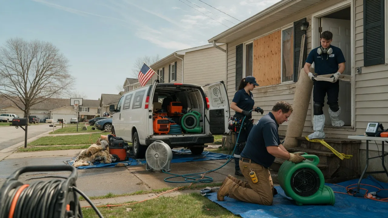 Water Damage Restoration in Westphalia, IN near me